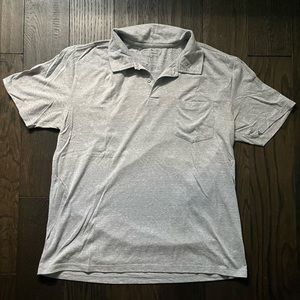 James Campbell, grey polo t-shirt, size Large